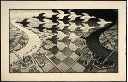Maurits C. Escher,  Day and Night 
