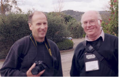Howard Groves (Wales) with Bill Richardson (Scotland).