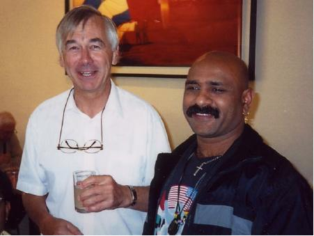 Tony Gardiner (England) with Alan Nambiar (South Africa). Melbourne Conference, 2002.
