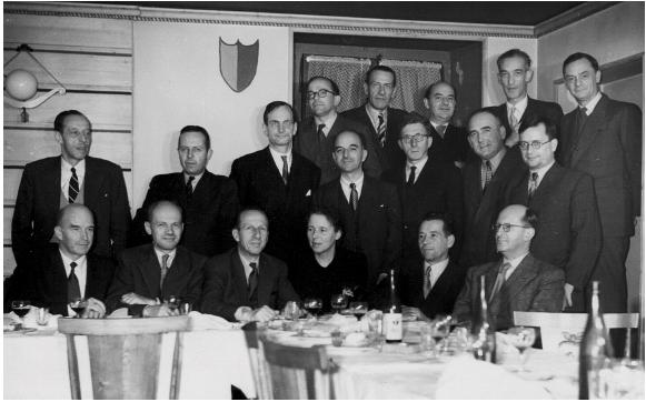 ...on the 30th anniversary of the school leaving examination (baccalauréat), 1951 (second row, third from the left)