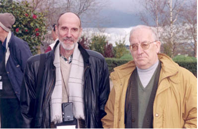 Jordan Tabov (Bulgaria) with Francisco Bellot-Rosado (Spain). Melbourne Conference, 2002. 