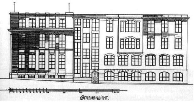 The plan for the Mathematical Institute in Göttingen, as projected by Klein in 1909